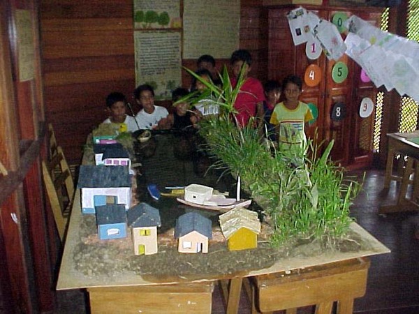 Escola Bosque, maquete vila ribeirinha