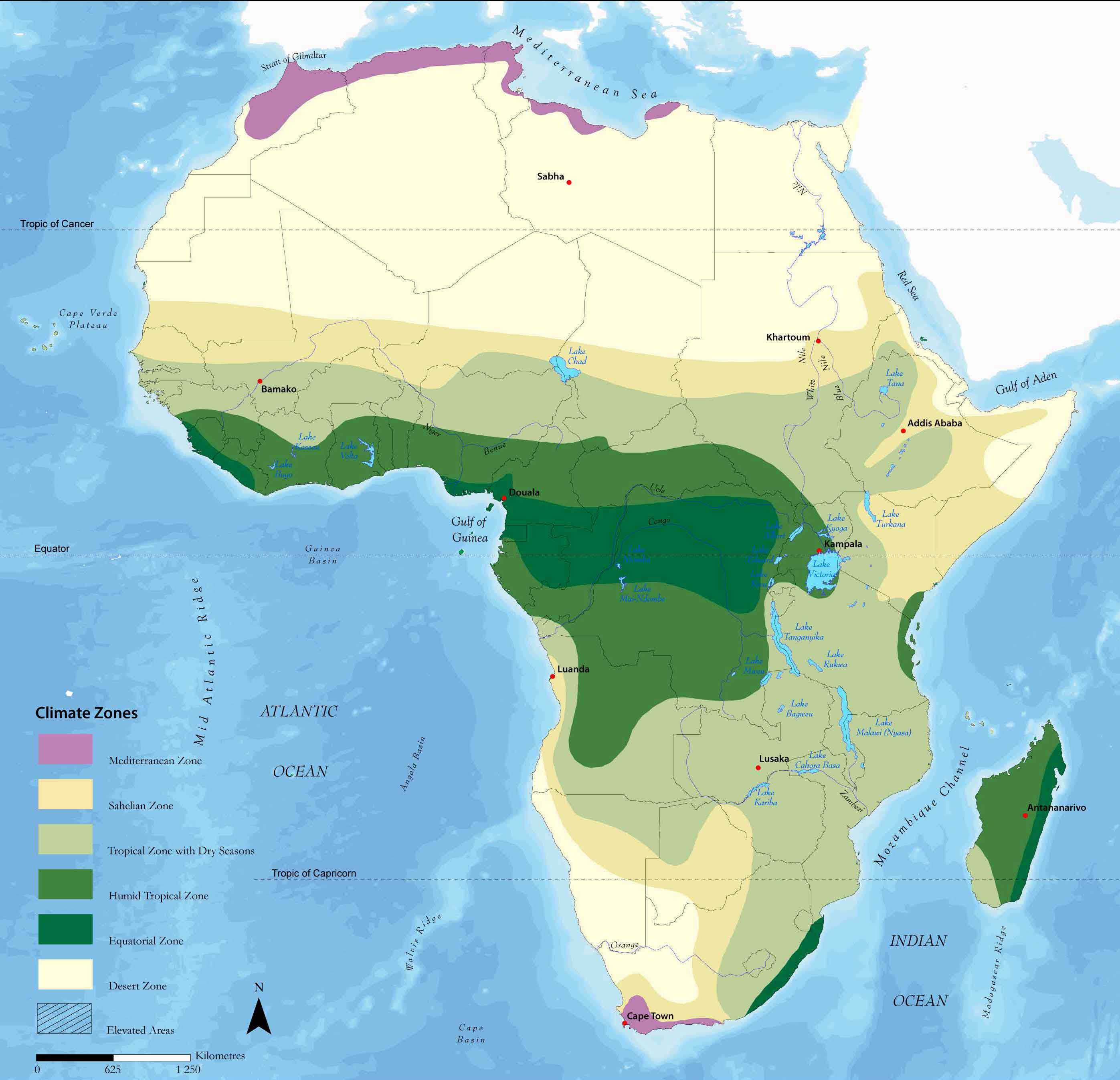 africa clima biomas mapa