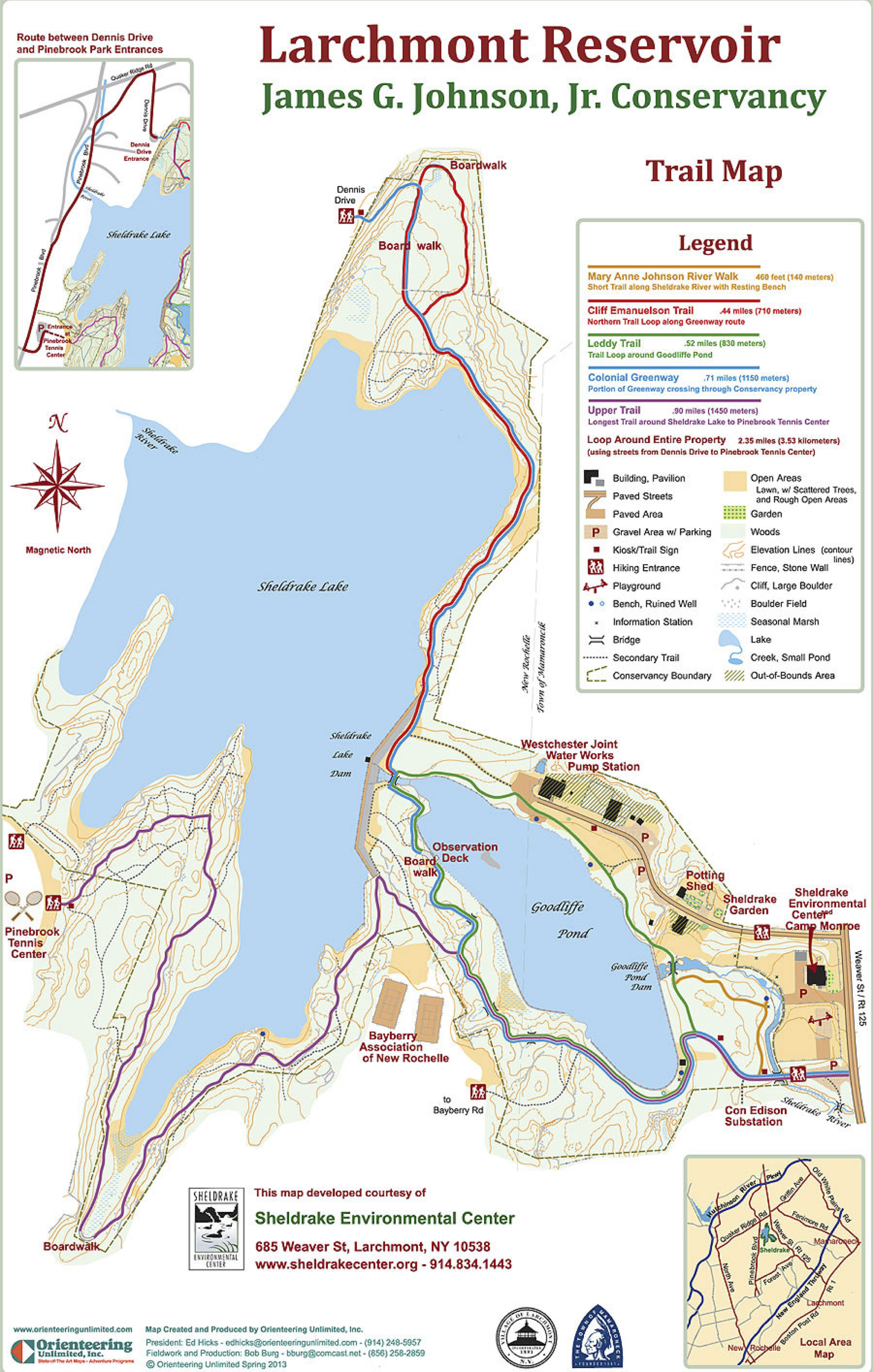sheldrake trail map