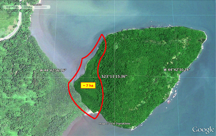 ITU localizacao ilha parque do mangue com coordenadas